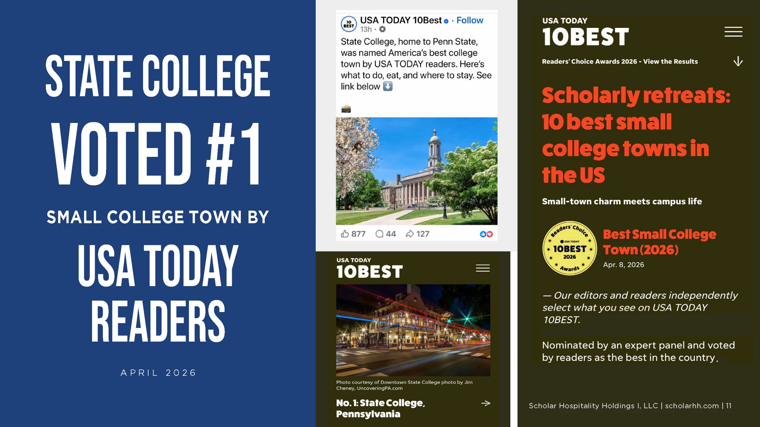 State College voted #1 small college town.